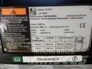 Hyster H 1.6 FT Gázüzemű targoncák
