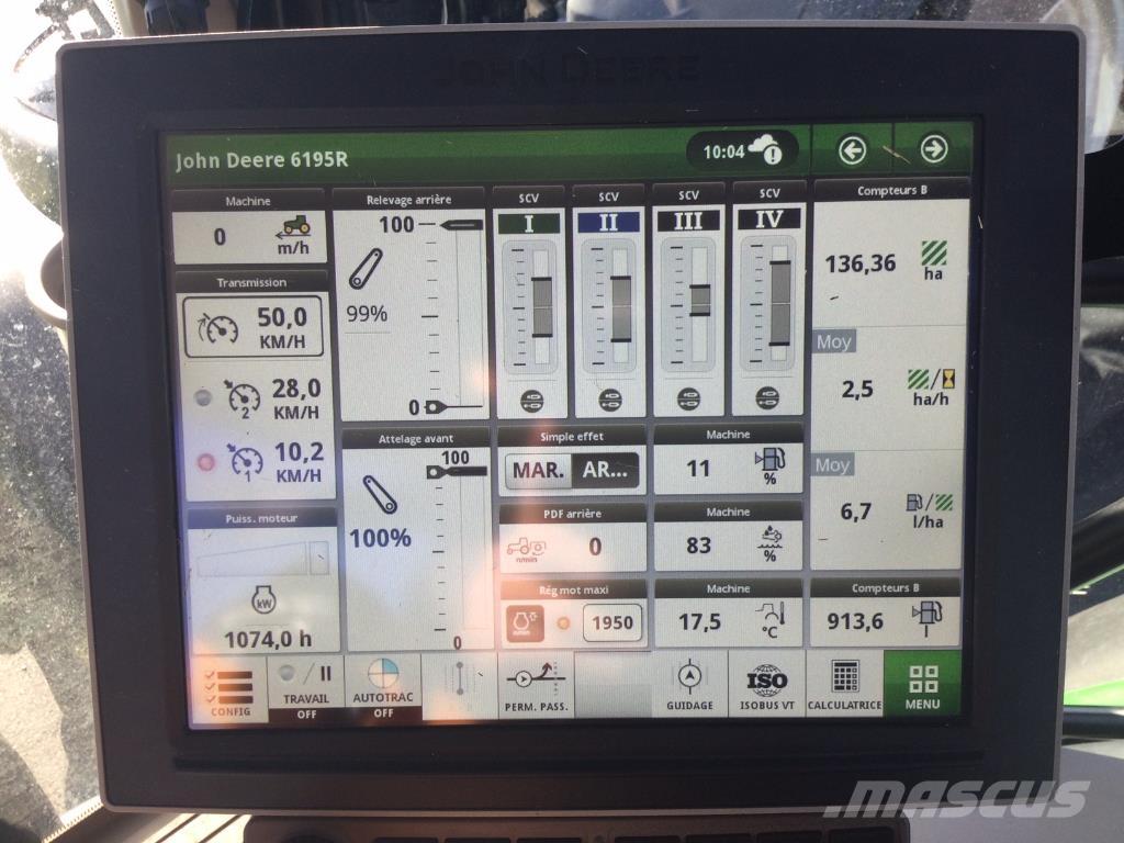 John Deere 6195R Traktorok