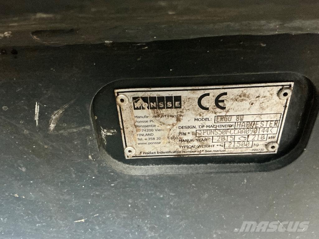 Ponsse ERGO 8W Betakarítók