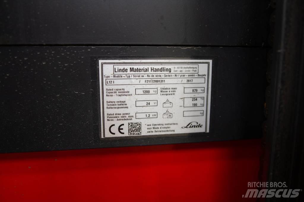 Linde L 12 Gyalogkíséretű targonca