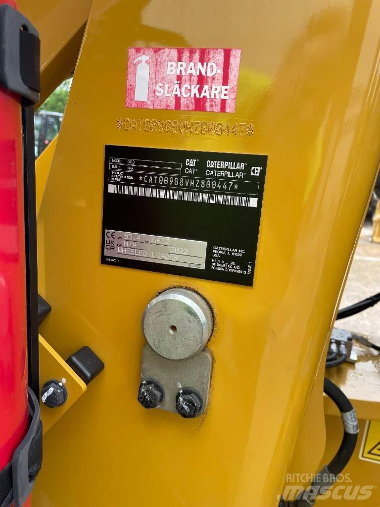 CAT 908 M Gumikerekes homlokrakodók