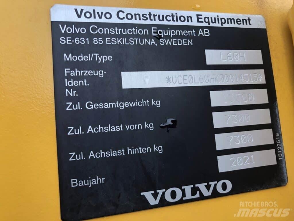 Volvo L60H Gumikerekes homlokrakodók