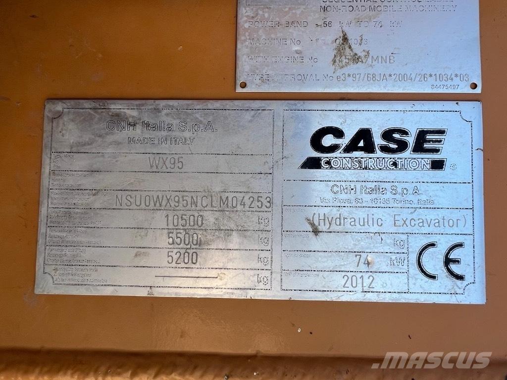 CASE WX 95 Gumikerekes kotrók