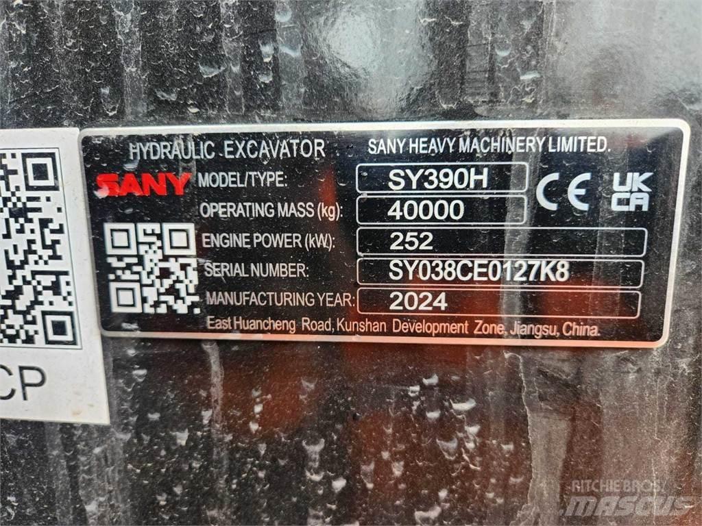 Sany SY390H Lánctalpas kotrók