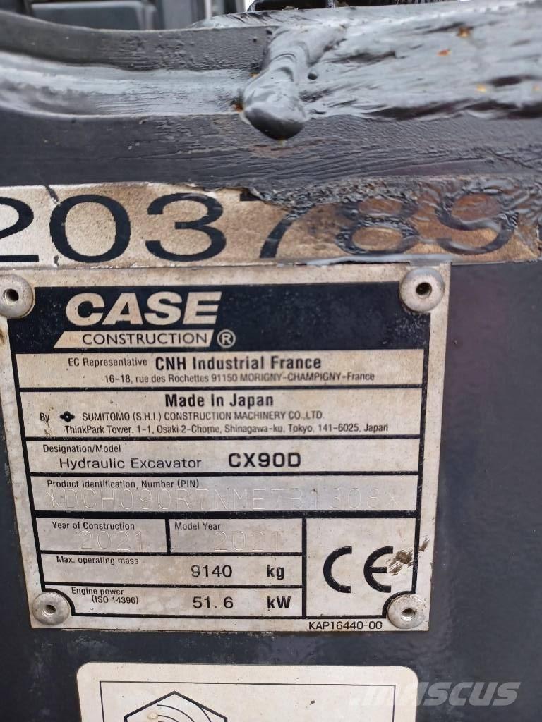 CASE CX 90 D Közepes (midi) kotrók 7 t - 12 t