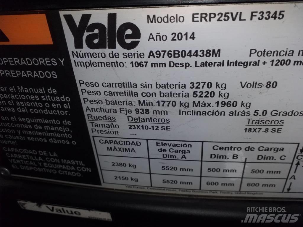 Yale ERP25VL Elektromos targoncák