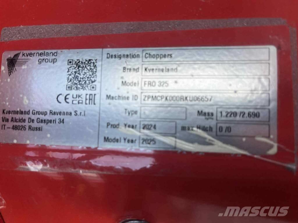 Kverneland FRO 325 Szárzúzók és fűkaszák