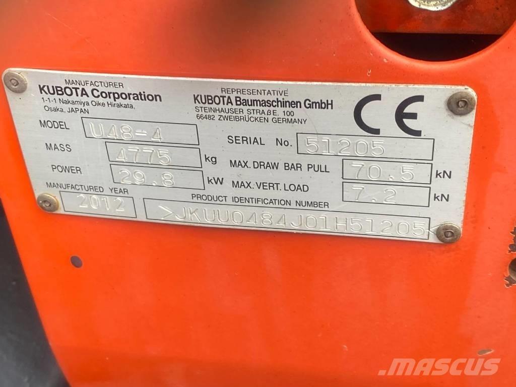 Kubota U 48-4 Mini kotrók < 7t