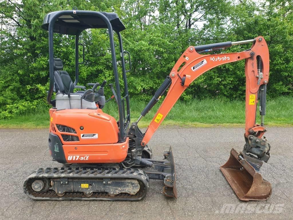 Kubota U 17-3a Mini kotrók < 7t