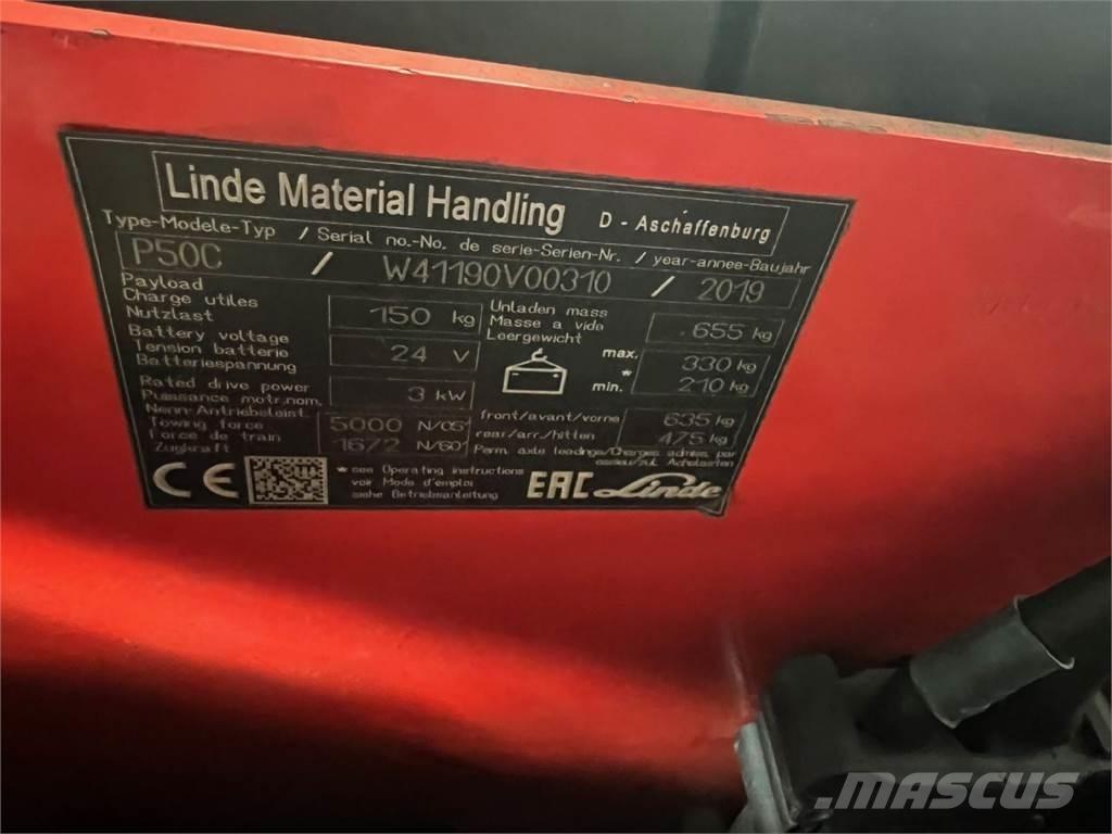 Linde P 50C Vontatótargonca