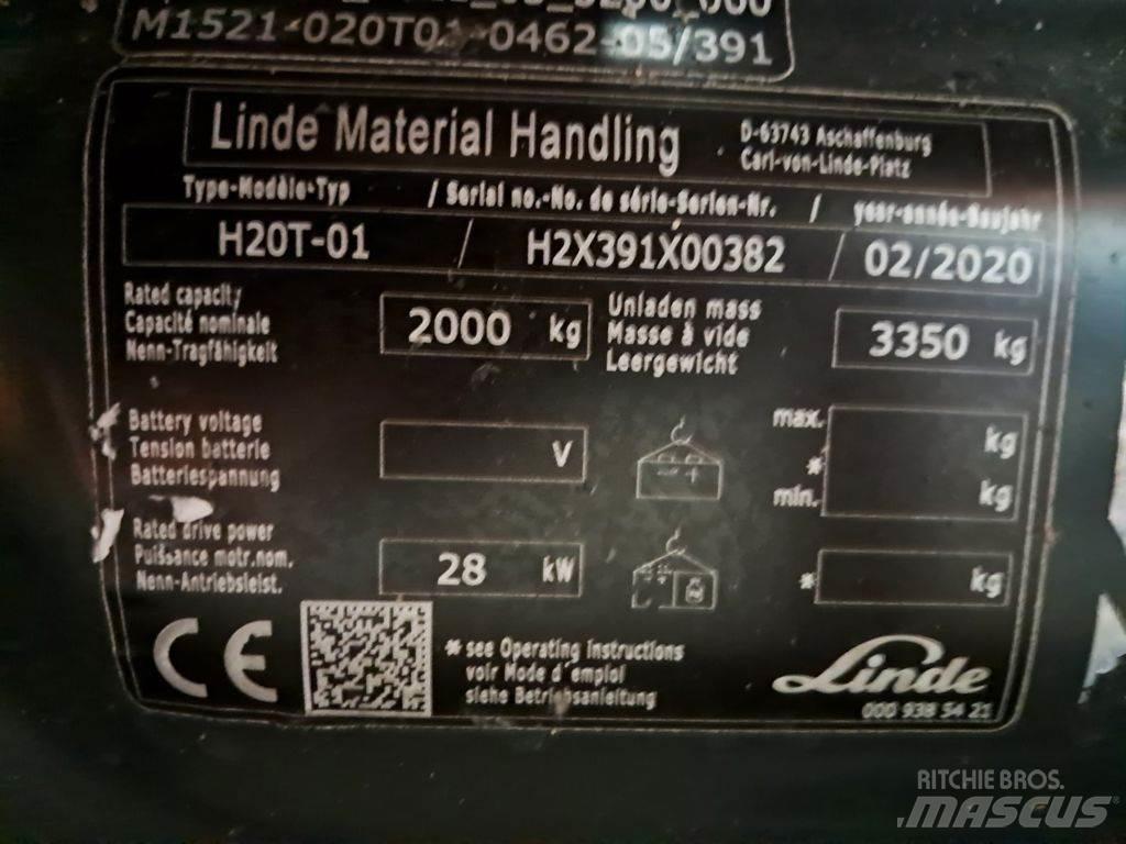 Linde H20T-01 Gázüzemű targoncák