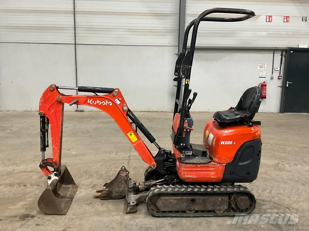 Kubota K 008-3 Mini kotrók < 7t