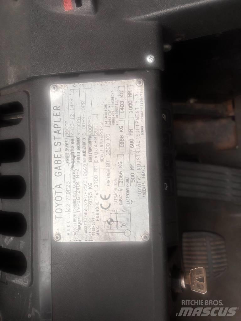 Toyota 62-7 FDF 25 Dízel targoncák