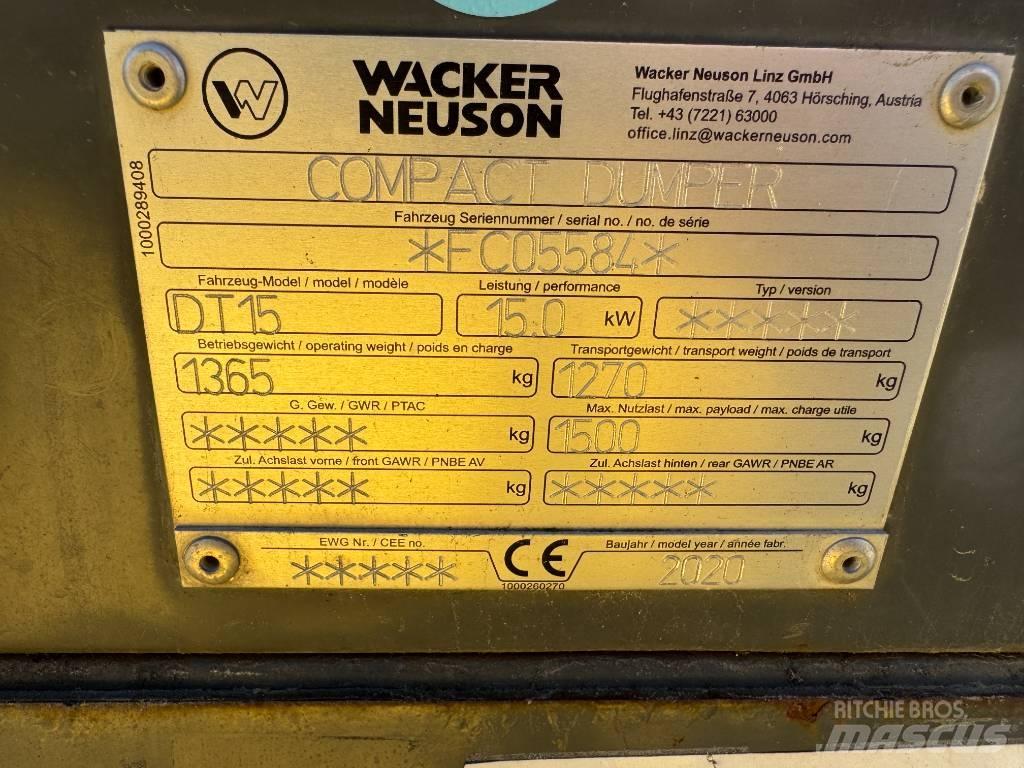 Wacker Neuson DT15 Lánctalpas dömperek
