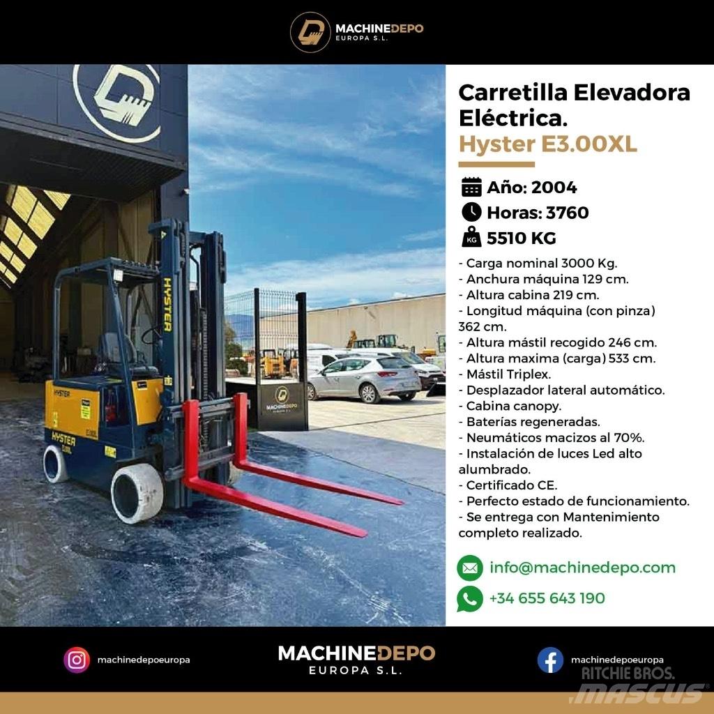 Hyster E3.00XL Elektromos targoncák