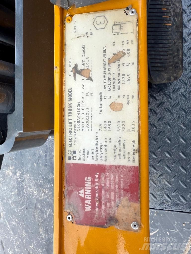 Hyster E3.00XL Elektromos targoncák