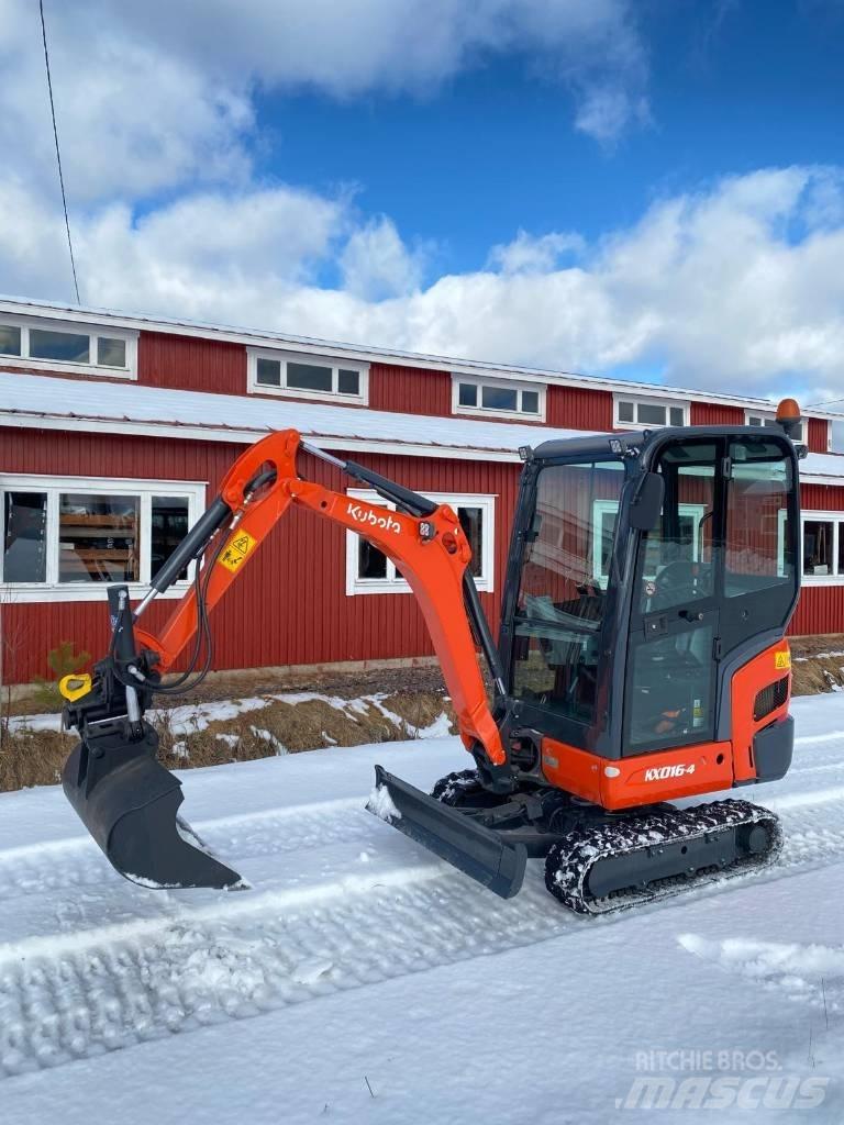 Kubota KX016-4 Mini kotrók < 7t
