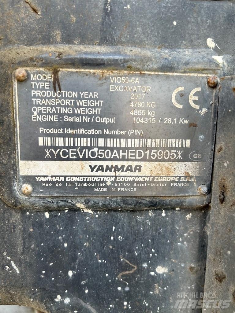 Yanmar VI050 - 6A Mini kotrók < 7t