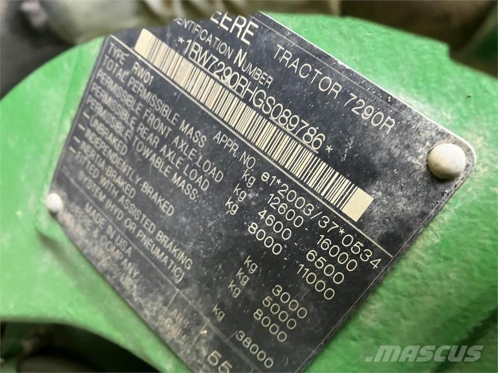 John Deere 7290R Traktorok
