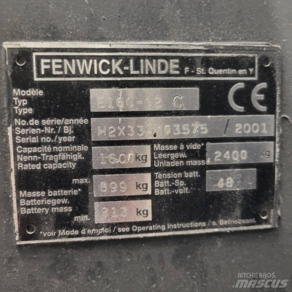 Linde E16C-02 Elektromos targoncák