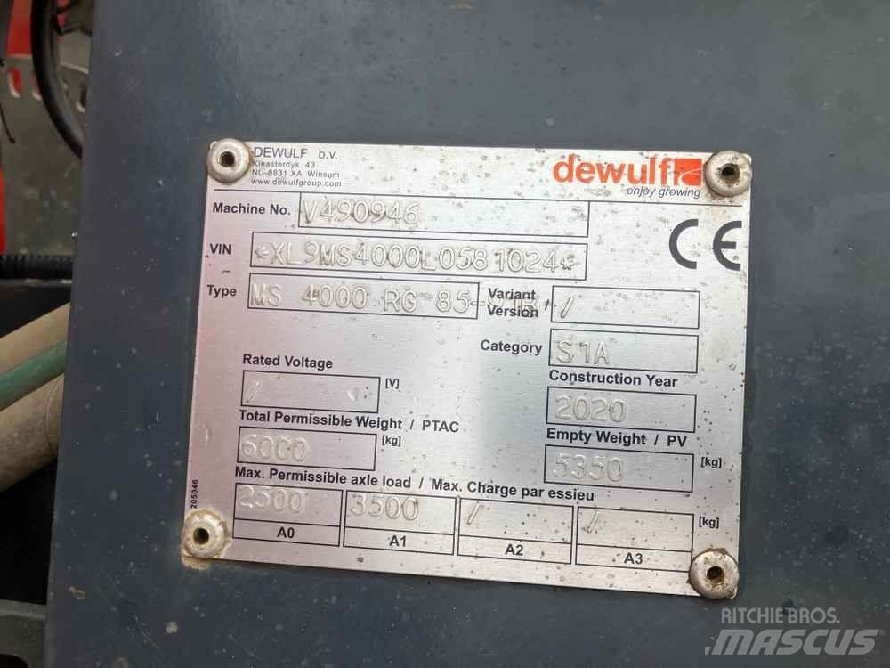 Dewulf MS4000 Burgonya ültetők