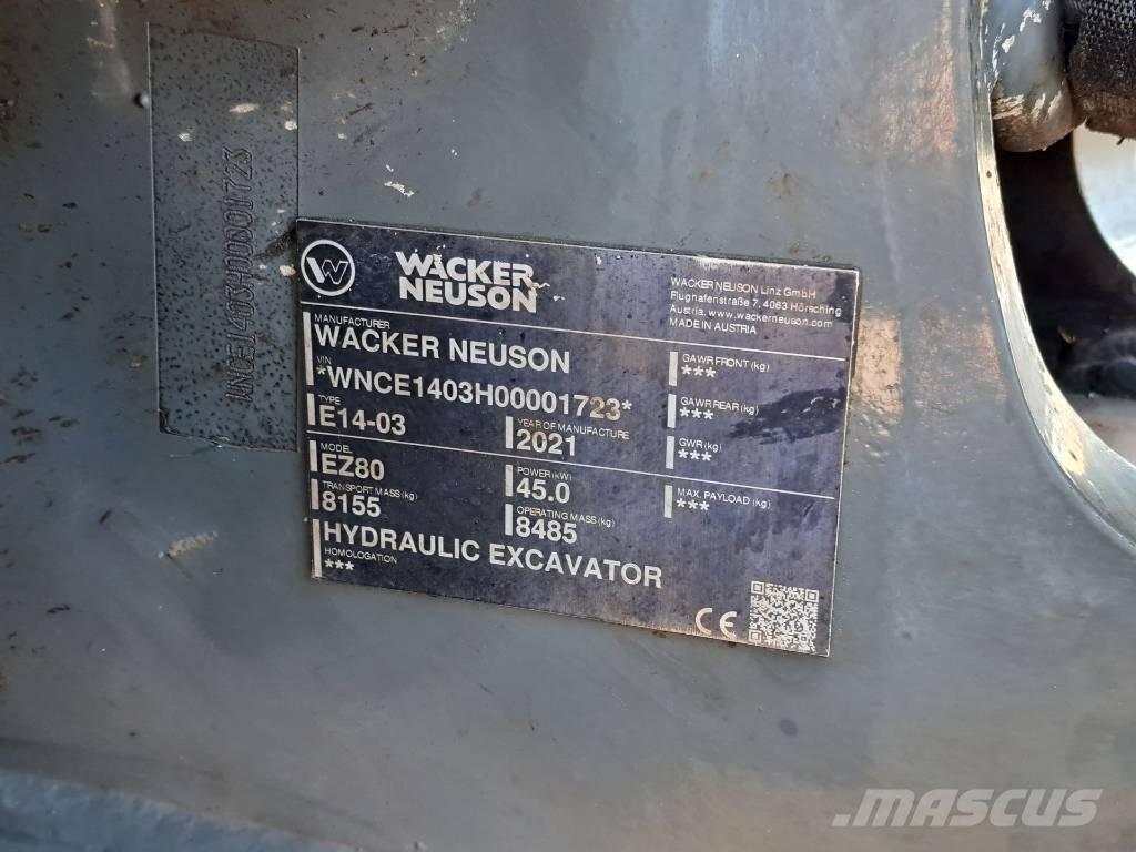 Wacker Neuson EZ 80 Lánctalpas kotrók