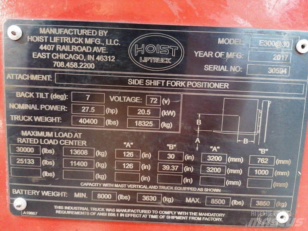 Hoist E300 Elektromos targoncák