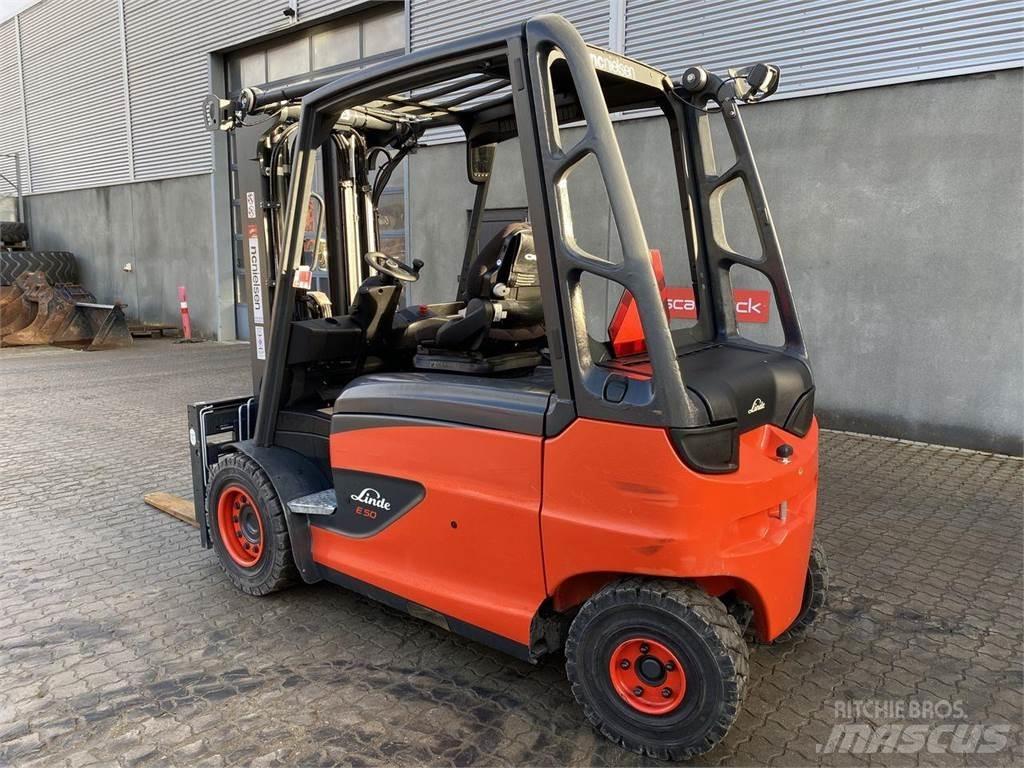 Linde E50 Elektromos targoncák