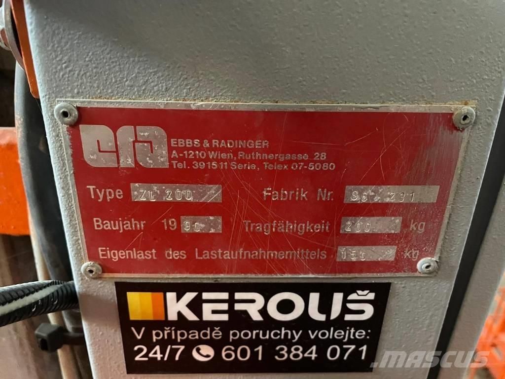 Ebbs & Radinger ZL200 Építőipari felvonók