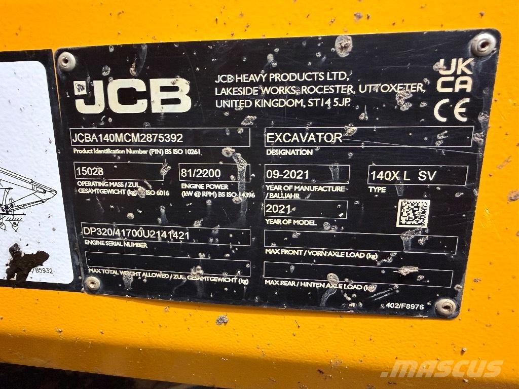 JCB 140 X Lánctalpas kotrók