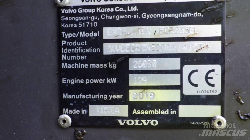 Volvo ECR235EL Lánctalpas kotrók