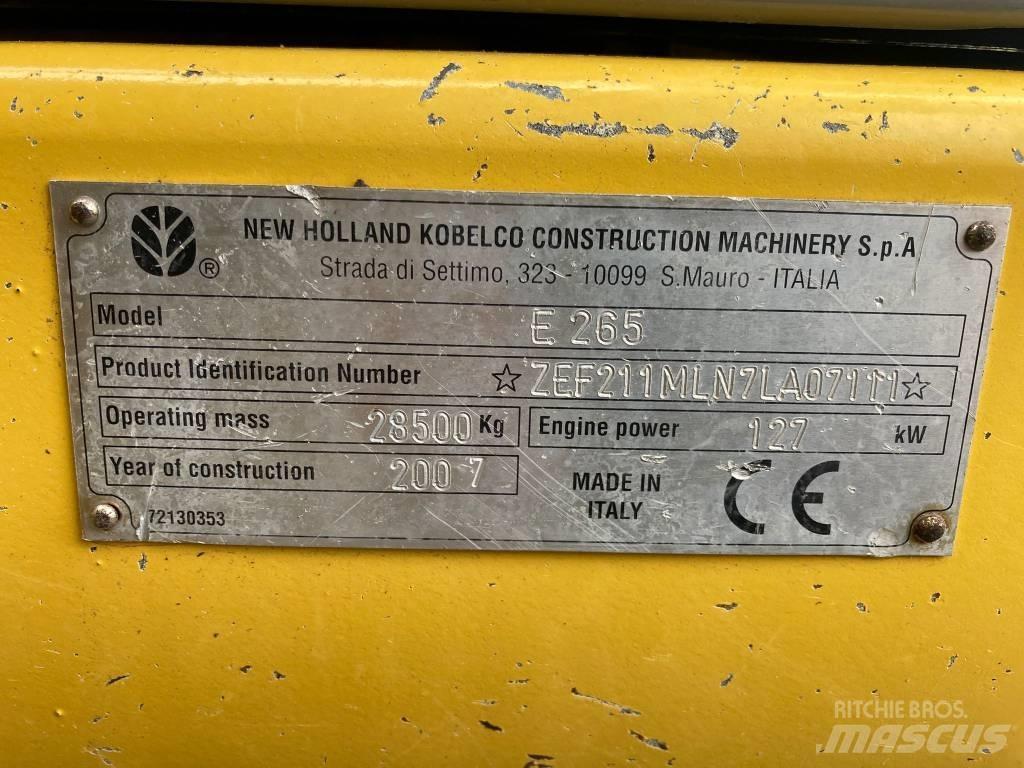 New Holland E 265 LC Lánctalpas kotrók