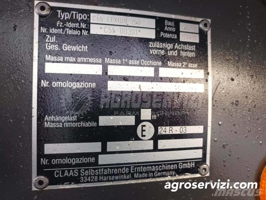 CLAAS Lexion 750 Kombájnok