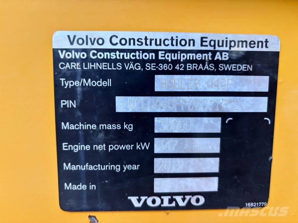 Volvo A 40 F Csuklósdömperek