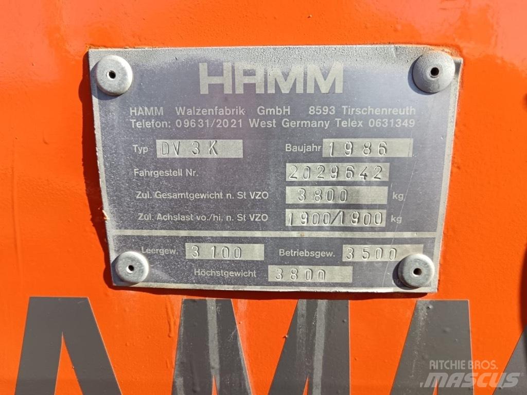 Hamm DV 3 K Ikerdobos hengerek