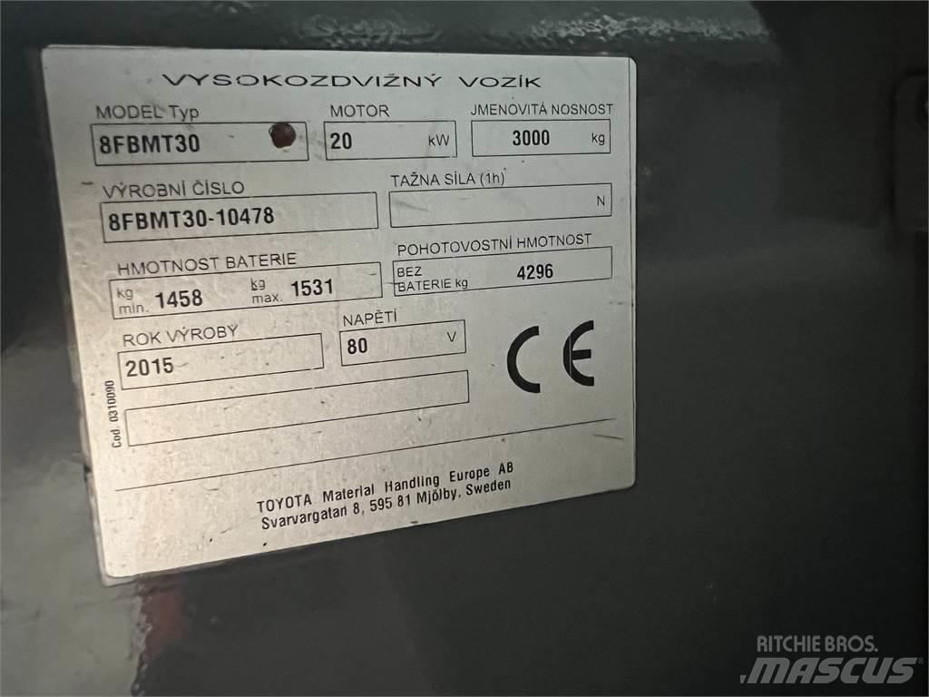 Toyota 8FBMT30 Elektromos targoncák