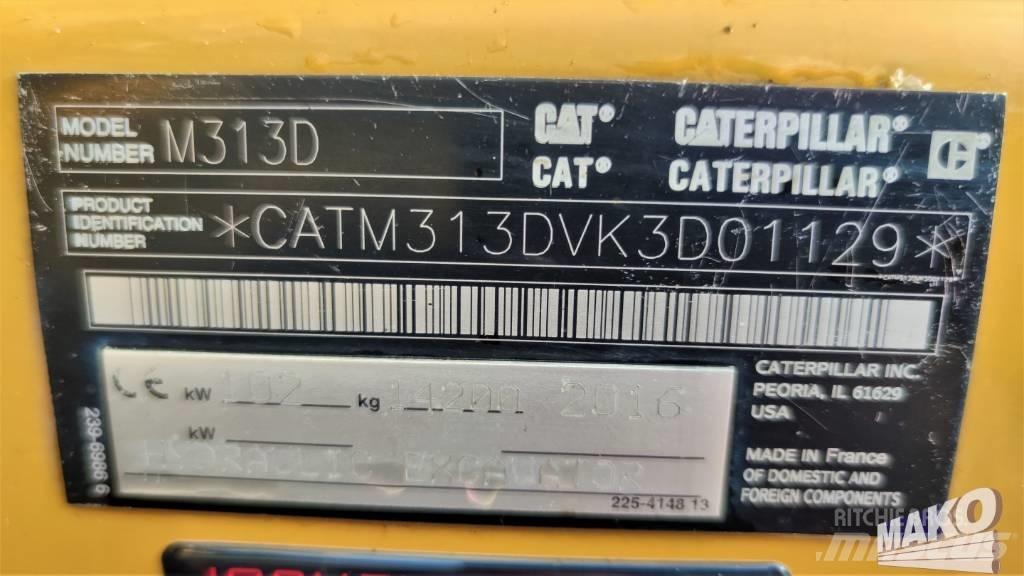 CAT M 313 D Gumikerekes kotrók