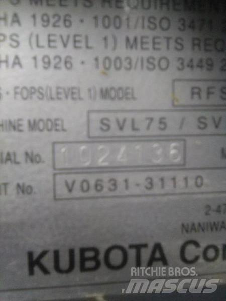 Kubota SVL 75-2 Kompaktrakodók