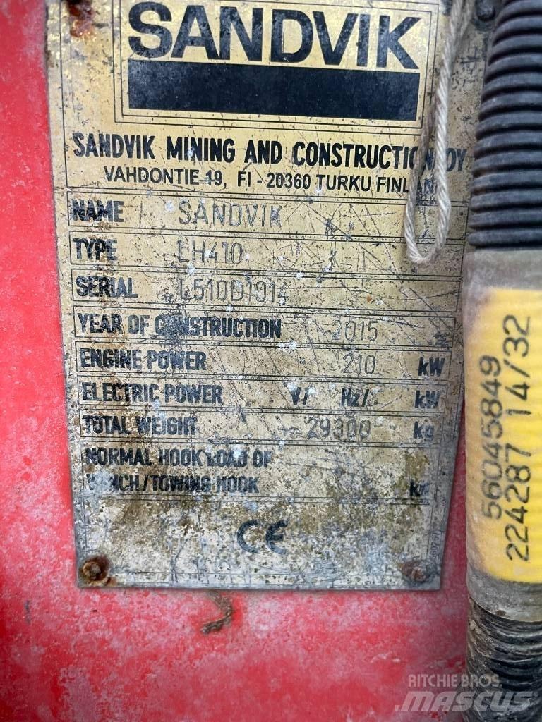 Sandvik LH 410 Bányászati Homlokrakodók