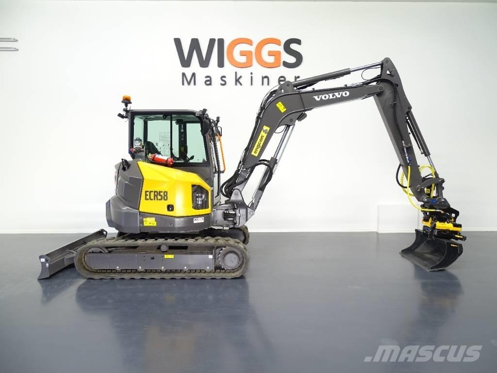 Volvo ECR58F Mini kotrók < 7t