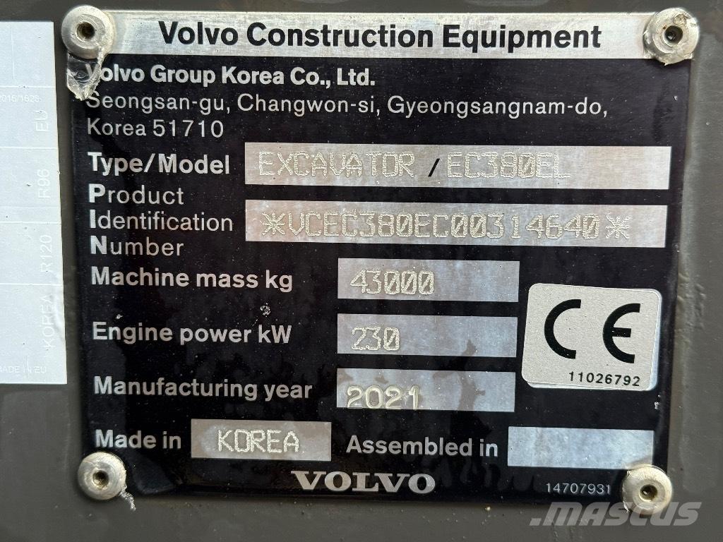 Volvo EC 380 EL Lánctalpas kotrók
