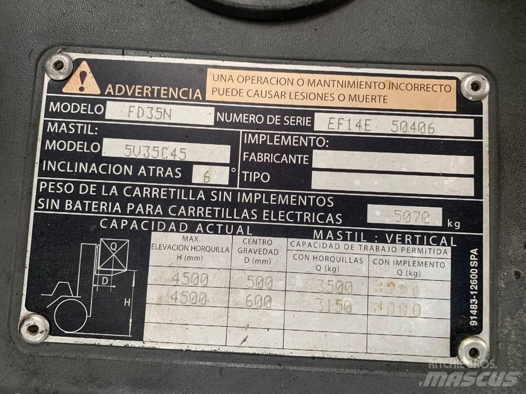 Mitsubishi FD35N Dízel targoncák