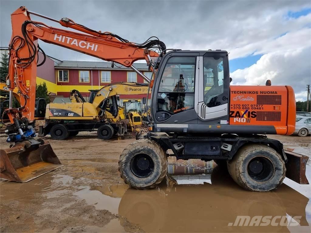 Hitachi ZX 140 W-3 Gumikerekes kotrók