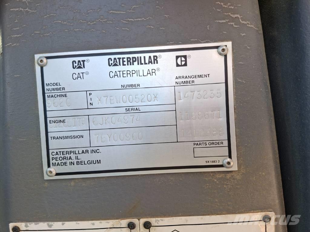 CAT 962 G Gumikerekes homlokrakodók
