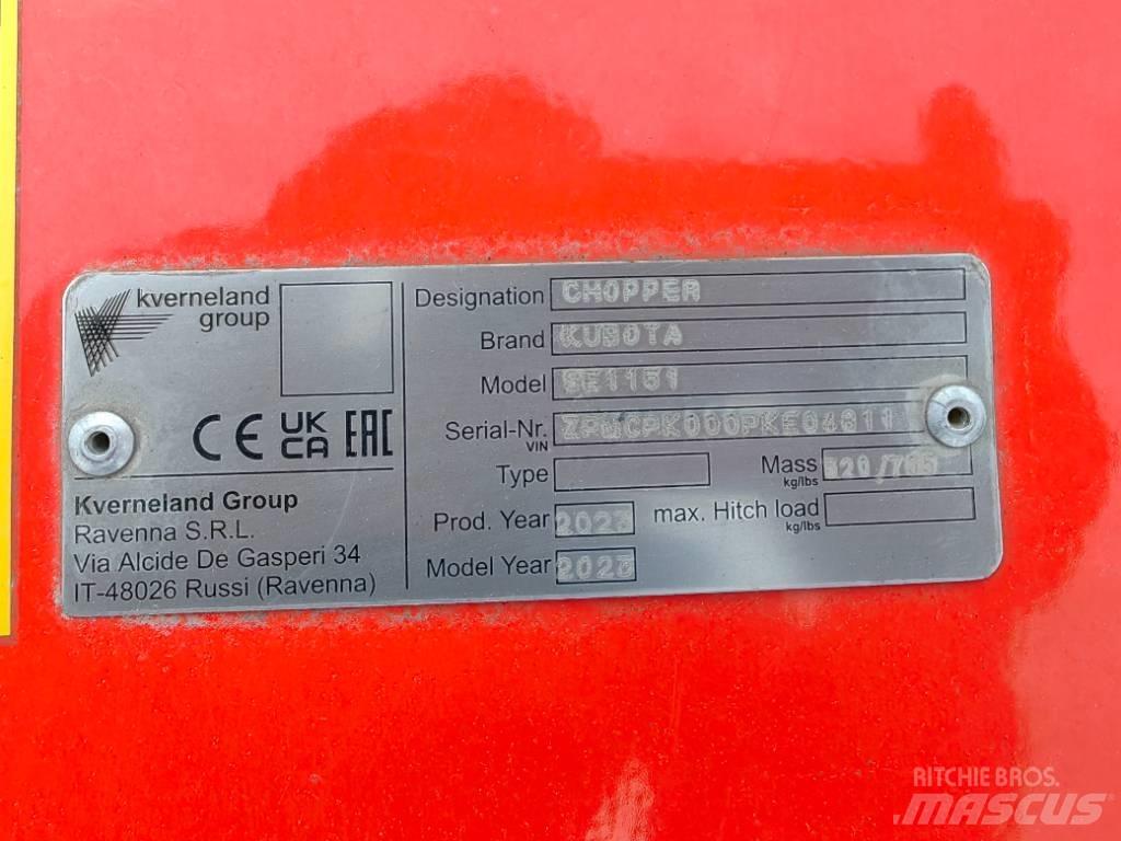 Kubota SE 1151UB Szárzúzók és fűkaszák