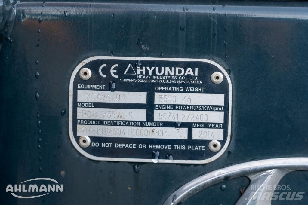 Hyundai R55W-9A Gumikerekes kotrók