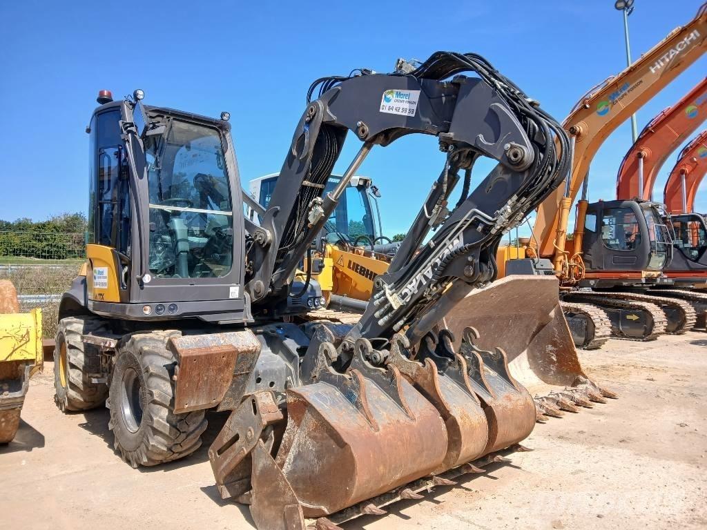 Mecalac 12 MTX Gumikerekes kotrók