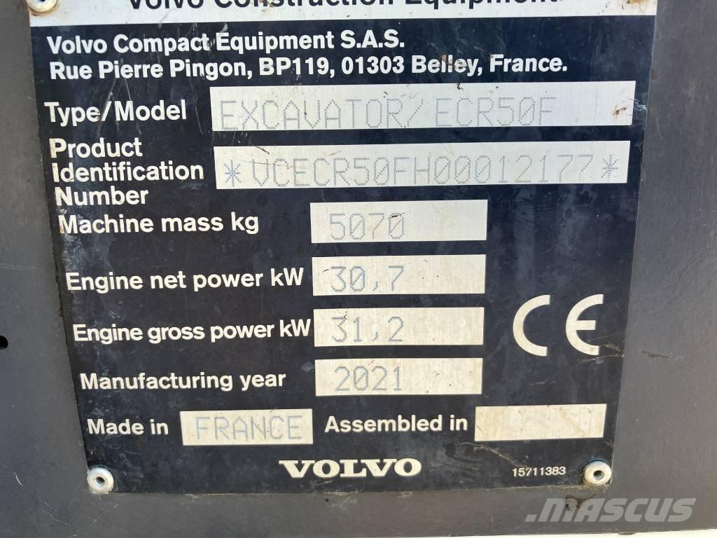 Volvo ECR 50 F Mini kotrók < 7t