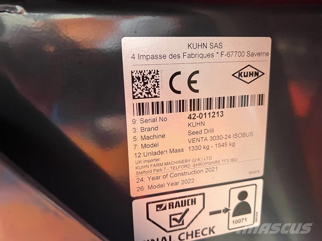 Kuhn Venta 3030-24 Sorvetőgép