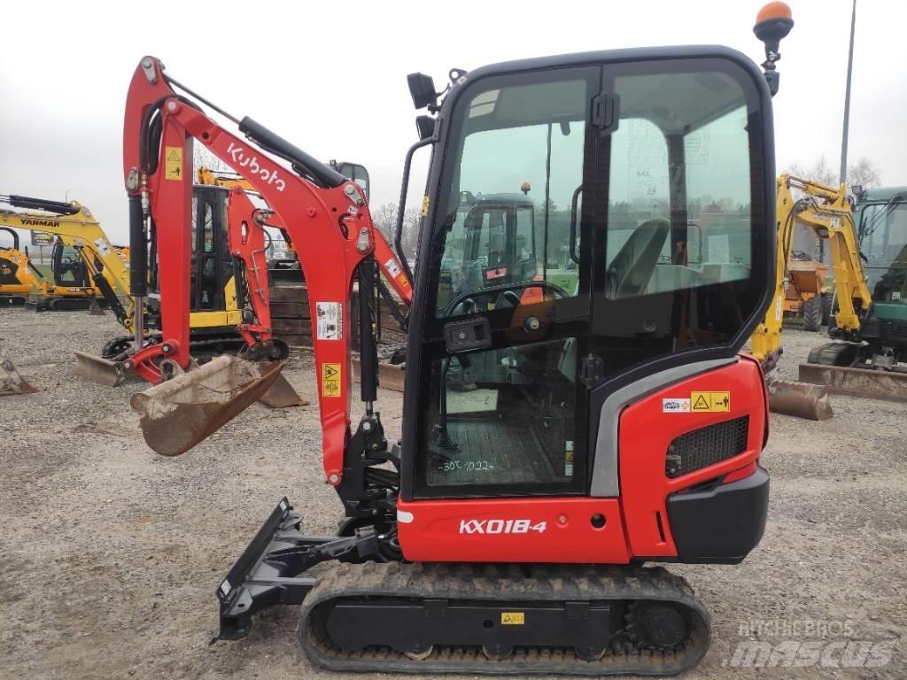 Kubota KX 018-4 Mini kotrók < 7t